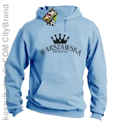 Warszawska princesa - Bluza z kapturem błękit