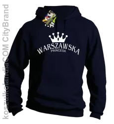 Warszawska princesa - Bluza z kapturem granat