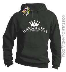 Warszawska princesa - Bluza z kapturem szara