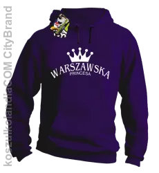 Warszawska princesa - Bluza z kapturem fiolet