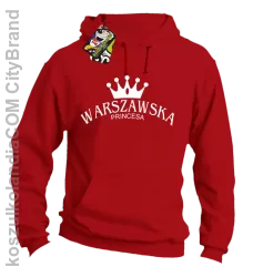 Warszawska princesa - Bluza z kapturem red