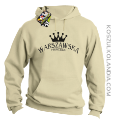 Warszawska princesa - Bluza z kapturem beż