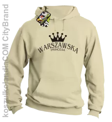 Warszawska princesa - Bluza z kapturem beż