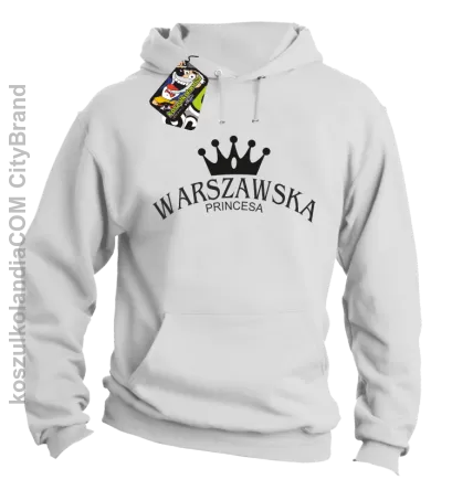  Warszawska princesa - Bluza z kapturem biała