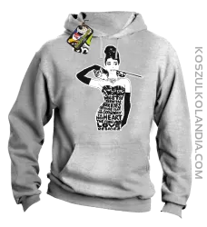 Audrey Hepburn RETRO-ART - Bluza męska z kapturem melanż 