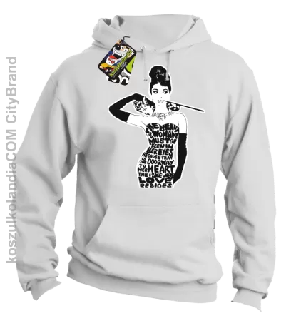 Audrey Hepburn RETRO-ART - Bluza męska z kapturem