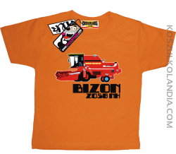 Bizon - koszulka dla dziecka - pomarańczowy