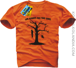 Two Sides - koszulka męska - pomarańczowy