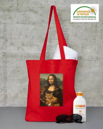 Mona Lisa z kotem - Torba EKO