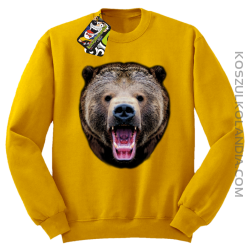 Miś Grizzly Real Foto - Bluza STANDARD - Żółty