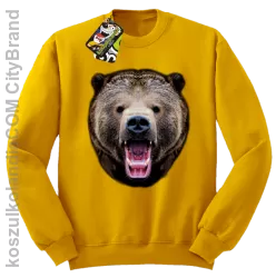 Miś Grizzly Real Foto - Bluza STANDARD - Żółty