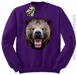 Miś Grizzly Real Foto - Bluza STANDARD - Fioletowy