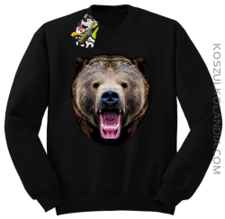 Miś Grizzly Real Foto - Bluza STANDARD- Czrany