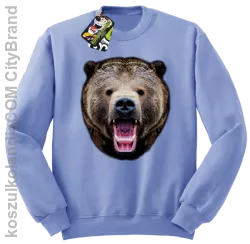 Miś Grizzly Real Foto - Bluza STANDARD - Błękitny