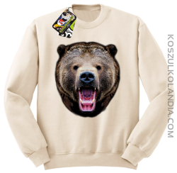 Miś Grizzly Real Foto - Bluza STANDARD - Beżowy