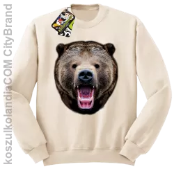 Miś Grizzly Real Foto - Bluza STANDARD - Beżowy