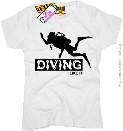 DIVING I LIKE IT - Koszulka Damska -50%