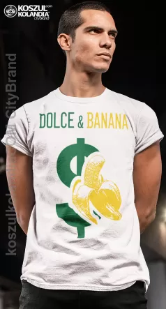 Dolce & Banana - koszulka męska z nadrukiem