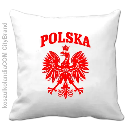 Polska - Poduszka biała 