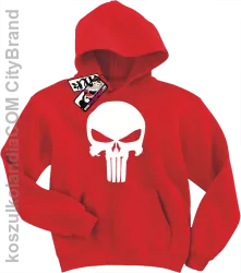 Punisher - dziecięca bluza - czerwony