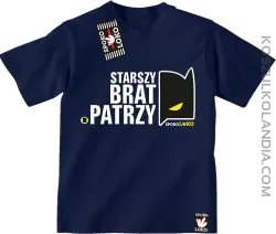 STARSZY BRAT PATRZY - Koszulka dziecięca  granat