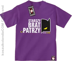 STARSZY BRAT PATRZY - Koszulka dziecięca  fiolet 