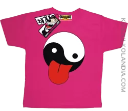Jęzor równowagi psychicznej - zabawna koszulka dla dziecka - różowy