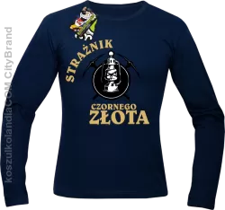 Strażnik czornego złota - Longsleeve męski granat