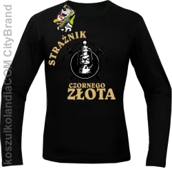 Strażnik czornego złota - Longsleeve męski czarny 