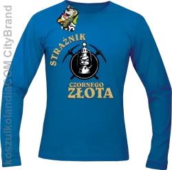 Strażnik czornego złota - Longsleeve męski niebieski