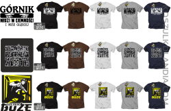 Koszulki dla Grubiorzy Górników i innych Strażników Czornego Złota z super nadrukami 3