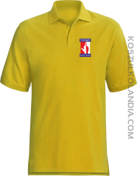 Tommy Middle Finger - Koszulka męska Polo żółta 
