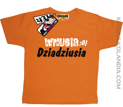 Wnusia Dziadziusia - koszulka dla dziecka - pomarańczowy