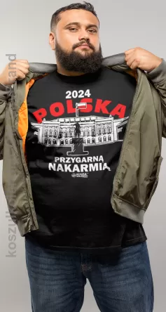 POLSKA 2024 Przygarną , Nakarmią - koszulka męska