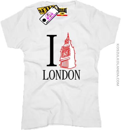 I Love London - Koszulka Damska