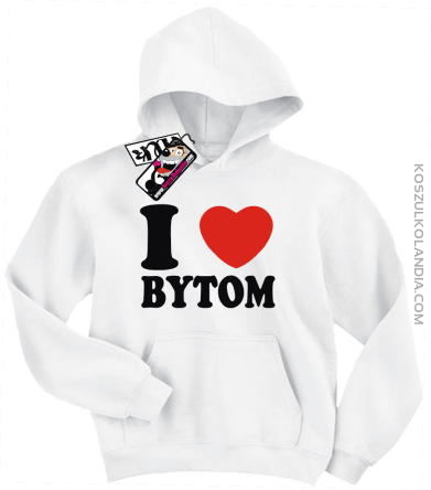 I love Bytom - bluza dziecięca - biały