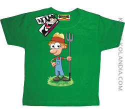 Farmer Kuba - odlotowa koszulka dziecięca - zielony