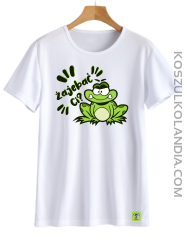 Żajebać Ci? - koszulka męska z żabą