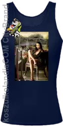 Mona Lisa Model Art - Top damski granat 