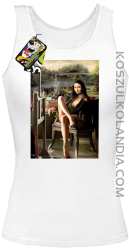 Mona Lisa Model Art - Top damski biały 