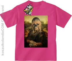 Mona Lisa Chewbacca CZUBAKA - Koszulka dziecięca  fuchsia 