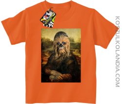 Mona Lisa Chewbacca CZUBAKA - Koszulka dziecięca pomarańcz 