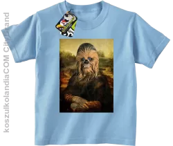 Mona Lisa Chewbacca CZUBAKA - Koszulka dziecięca błękit 