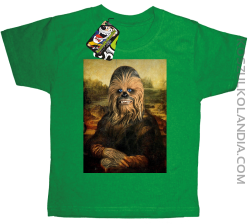 Mona Lisa Chewbacca CZUBAKA - Koszulka dziecięca zielona 