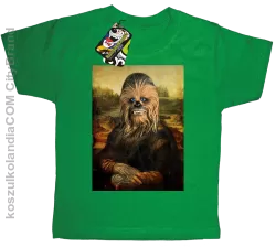 Mona Lisa Chewbacca CZUBAKA - Koszulka dziecięca zielona 