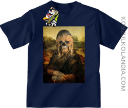 Mona Lisa Chewbacca CZUBAKA - Koszulka dziecięca granat 