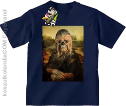 Mona Lisa Chewbacca CZUBAKA - Koszulka dziecięca granat 