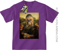 Mona Lisa Chewbacca CZUBAKA - Koszulka dziecięca fiolet 