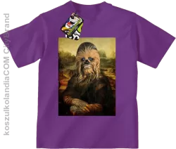 Mona Lisa Chewbacca CZUBAKA - Koszulka dziecięca fiolet 