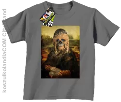 Mona Lisa Chewbacca CZUBAKA - Koszulka dziecięca szara 